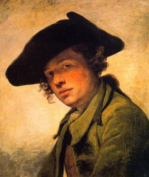Jean-Baptiste Greuze : A Young Man in a Hat